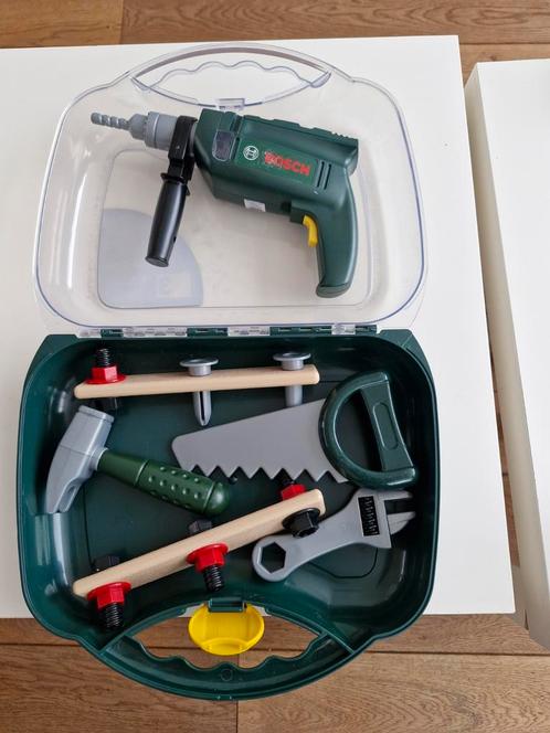 Bosch speelgoed gereedschapskoffer, Kinderen en Baby's, Speelgoed | Educatief en Creatief, Gebruikt, Ontdekken, Met geluid, Ophalen