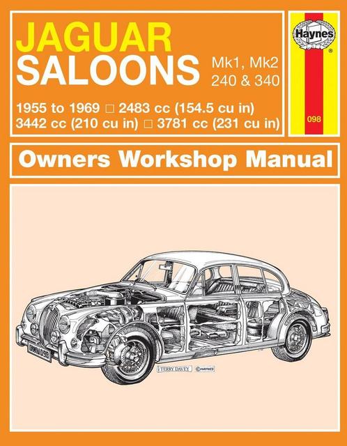 HAYNES Werkplaats handboek JAGUAR Mk2 2.4 3.8 en 3.8 1955 -, Auto-onderdelen, Overige Auto-onderdelen, Jaguar, Nieuw, Ophalen of Verzenden