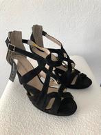 Novocento high heels sandalen leer mt 41 nieuw, Ophalen, Zwart, Nieuw, Sandalen of Muiltjes