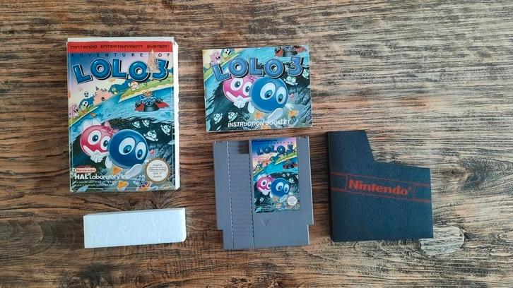 Lolo 3 NES CIB - Goede Staat - PAL B SCN, Spelcomputers en Games, Games | Nintendo NES, Gebruikt, Avontuur en Actie, 1 speler