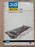 Onderdelen-handboek stationaire motor JLO type L151, Motoren, Ophalen of Verzenden, Overige merken