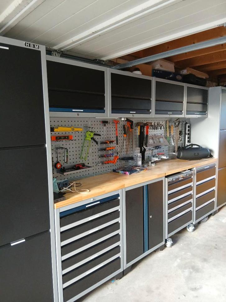 16 Delig Professioneel Modulair Werkplaats Systeem, Doe-het-zelf en Verbouw, IJzerwaren en Bevestigingsmiddelen, Zo goed als nieuw