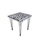 Vintage mozaïek tafel, bijzettafel, Antiek en Kunst, Ophalen of Verzenden