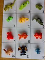Blad 12 dieren figuurtjes verrassingsei, Ophalen of Verzenden, Gebruikt, Overige typen