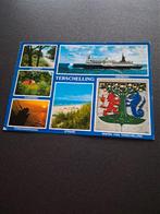 Oude ansichtkaart Terschelling - Veerboot & Wapen, Ophalen of Verzenden