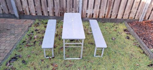 Kinderbanken en tafelset picknickbank kinderen, Tuin en Terras, Tuinsets en Loungesets, Gebruikt, Hout, Ophalen