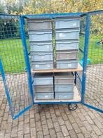 Rolcontainer gaascontainer met stapelbakken met deksel., 100 liter of meer, Ophalen, Gebruikt, Transportkar
