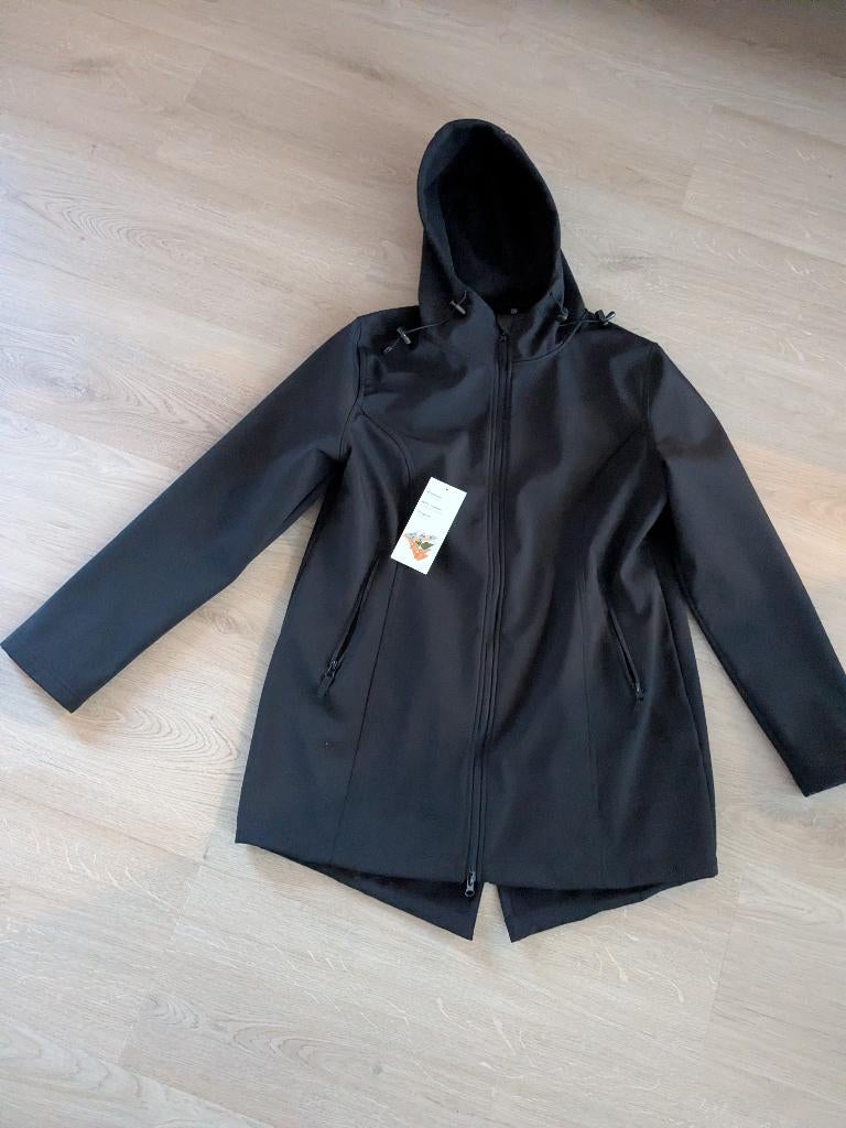 Jas softshell Wibra maat L (gedragen bij XL), Ophalen of Verzenden, Maat 56/58 (XL), Zwart