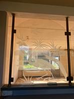 Glas met print, Doe-het-zelf en Verbouw, Glas en Ramen, Ophalen, 80 tot 120 cm, 80 tot 120 cm, Zo goed als nieuw
