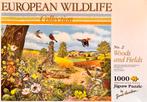 European Wildlife, no.2 Woods and Fields, Ophalen of Verzenden, 500 t/m 1500 stukjes, Gebruikt, Legpuzzel