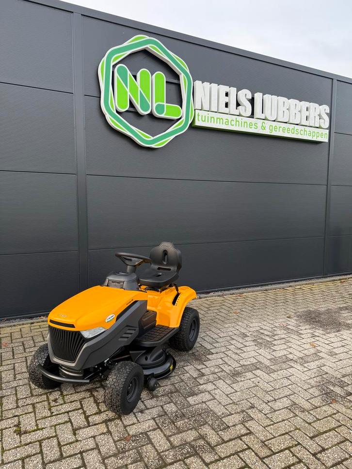 Stiga Tornado 398 Zitmaaier - Demo, Tuin en Terras, Zitmaaiers, Zo goed als nieuw, 90 tot 120 cm, Elektrische starter, Mulchfunctie
