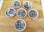 Mosa Maastricht - 6 Onderzetters - Oude Ambachten, Antiek en Kunst, Antiek | Servies los, Ophalen of Verzenden