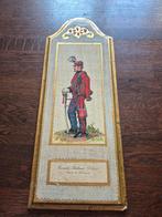 Antiek Florentijns paneel, schilderij "Militair in 1859", Ophalen of Verzenden