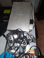 Sony playstation 2 met een aantal spelen, Gebruikt, Zilver, Ophalen