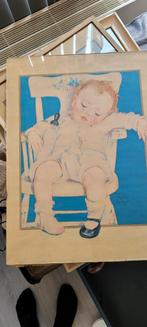 Vintage Maud Tousey Fangel Print, Ophalen