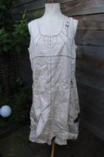 Jurk beige Fred Sabatier mt 44 Vaste prijs, Kleding | Dames, Maat 42/44 (L), Ophalen of Verzenden, Zo goed als nieuw, Onder de knie