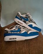 Nike air max1 print atmos, Gedragen, Wit, Sneakers of Gympen, Nike