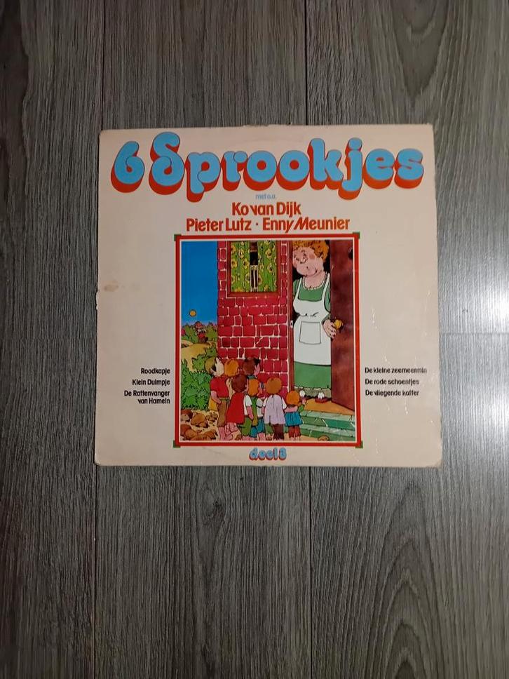LP 6 Sprookjes - Ko van Dijk, Pieter Lutz, Enny Meunier, Cd's en Dvd's, Vinyl | Kinderen en Jeugd, Ophalen of Verzenden