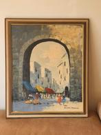 Simon Kramer 1880-1957 oosterse stadspoort impressionistisch, Antiek en Kunst, Kunst | Schilderijen | Klassiek, Ophalen