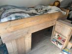 Steigerhouten bed en kast kinderkamer, Ophalen, 85 tot 100 cm, Gebruikt, Hoogslaper of Stapelbed