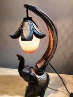 Schitterende handgemaakte olifanten lamp uit Thailand, Huis en Inrichting, Lampen | Tafellampen, Nieuw, Ophalen of Verzenden