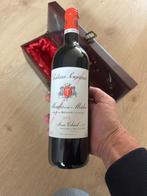 Château Poujeaux 2001 – Inclusief Luxe Houten kist, Frankrijk, Nieuw, Ophalen of Verzenden, Rode wijn