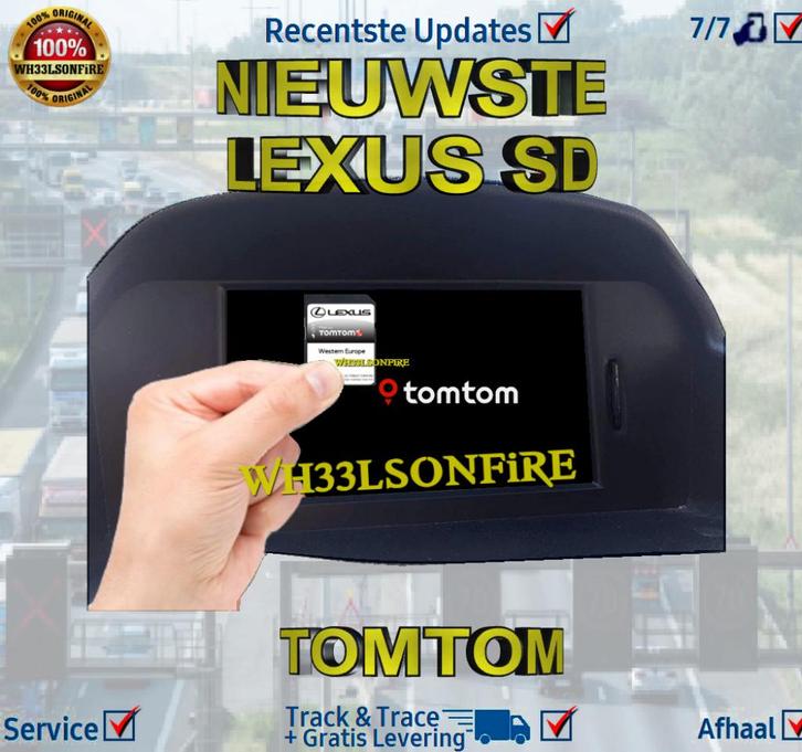 Lexus Tomtom Sd Kaart 2022/2023 West Europa, Computers en Software, Navigatiesoftware, Zo goed als nieuw, Landkaarten, Ophalen of Verzenden