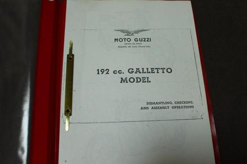 Moto Guzzi 192cc Galletto scooter workshop manual, Motoren, Handleidingen en Instructieboekjes, Moto Guzzi, Ophalen of Verzenden