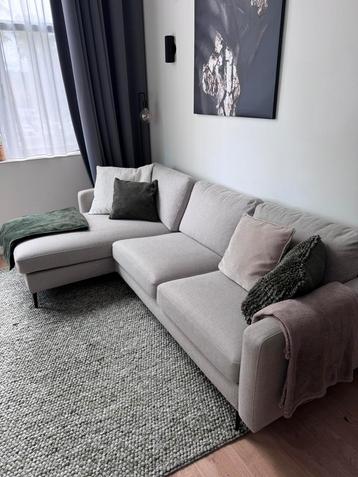 Hoekbank grijs/beige beschikbaar voor biedingen