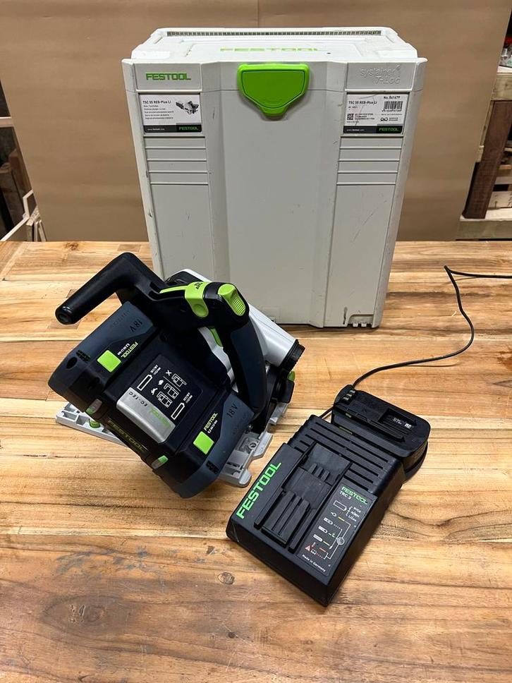 Festool TSC 55 Invalzaag z.g.a.n., Doe-het-zelf en Verbouw, Gereedschap | Zaagmachines, Gebruikt, Invalzaag, 600 tot 1200 watt