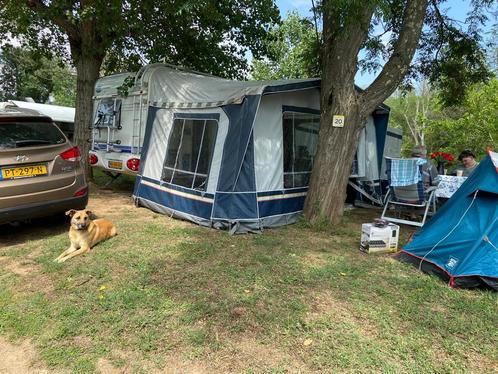 Zeer nette instapklare  Hobby de luxe easy 400, Caravans en Kamperen, Caravans, Particulier, tot en met 4, 750 - 1000 kg, Standaardzit