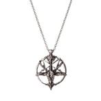 Baphomet ketting (satan duivel ster ritueel pentagram), Verzenden, Nieuw, Overige materialen