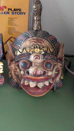 Twee Indonesische handgemaakte maskers, Ophalen of Verzenden