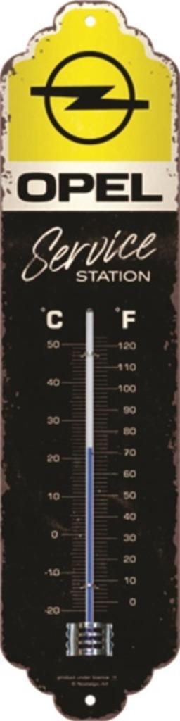 Opel service station reclame thermometer van metaal wanddeco, Verzamelen, Automerken, Motoren en Formule 1, Nieuw, Auto's, Ophalen of Verzenden