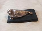 Vintage verzilverde WMF zeehond beeldje, Verzamelen, Beelden en Beeldjes, Ophalen of Verzenden, Gebruikt, Dier