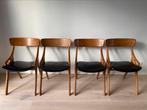 Prachtige Danish design stoelen van Arne Hovmand Olsen, Huis en Inrichting, Ophalen, Zwart, Zo goed als nieuw, Vier
