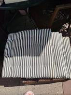 4 tuinstoel kussens gestreept grijs/wit, Ophalen of Verzenden, Gebruikt
