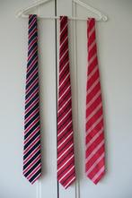 3 Stropdassen met rood, Ophalen of Verzenden, Zo goed als nieuw, Jan Paulsen, Met patroon