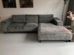 Loungebank, Huis en Inrichting, Banken | Bankstellen, 100 tot 125 cm, Groen velvet, 300 cm of meer, Rechte bank