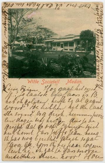 Nederlands-Indië, Witte Societeit, Medan (Sumatra) (1902) beschikbaar voor biedingen