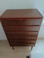 mid century ladekast, Huis en Inrichting, Kasten | Ladekasten, Ophalen, Gebruikt, 50 tot 100 cm, Minder dan 100 cm