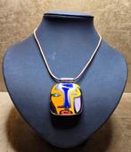 Alessandro Menegatti zilveren ketting Picasso stijl, Ophalen of Verzenden