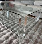 Moderne glazen salontafel 131x71x39 Moet zsm weg, Ophalen, Gebruikt, 100 tot 150 cm, 50 tot 100 cm