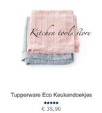 Tupperware set Microvezel keukendoekjes droogdoek voorraad, Ophalen of Verzenden, Nieuw, Groen, Overige typen