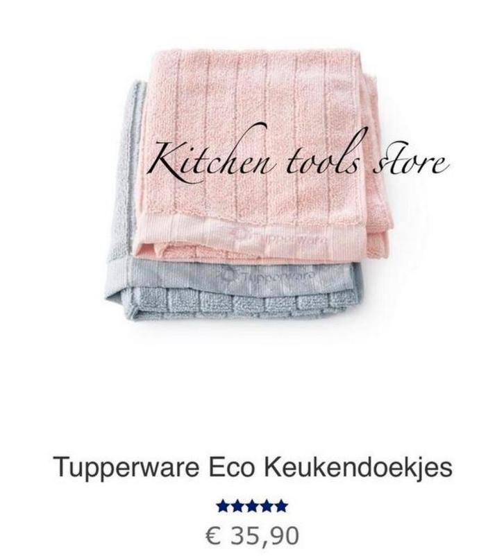 Tupperware set Microvezel keukendoekjes droogdoek voorraad, Huis en Inrichting, Keuken | Tupperware, Nieuw, Overige typen, Groen