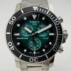 Tissot Seastar 1000 Chronograph 45.5 mm – Groene wijzerplaat, Overige merken, Staal, Staal, Verzenden