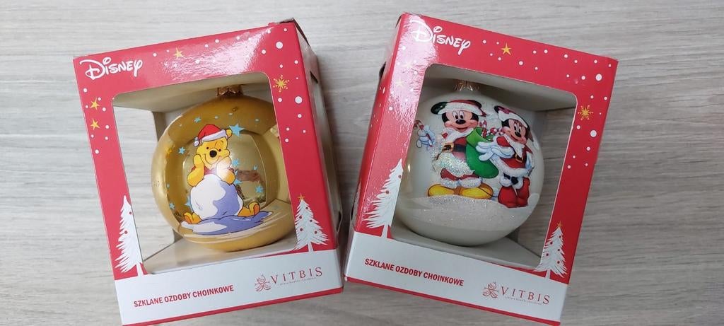 Disney kerstballen, Ophalen of Verzenden, Overige figuren, Zo goed als nieuw, Beeldje of Figuurtje