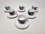# Illy Art Collection Sandro Chia 1997 espresso kop schotels, Gebruikt, Ophalen of Verzenden, Overige stijlen, Kop(pen) en/of Schotel(s)