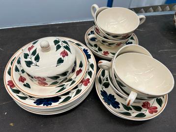 Boerenbont 418 Ontbijt Servies Compleet , Societe Ceramique beschikbaar voor biedingen