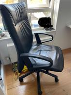 2x Lederen bureuastoel Interstuhl, Huis en Inrichting, Bureaustoelen, Ophalen, Gebruikt, Zwart